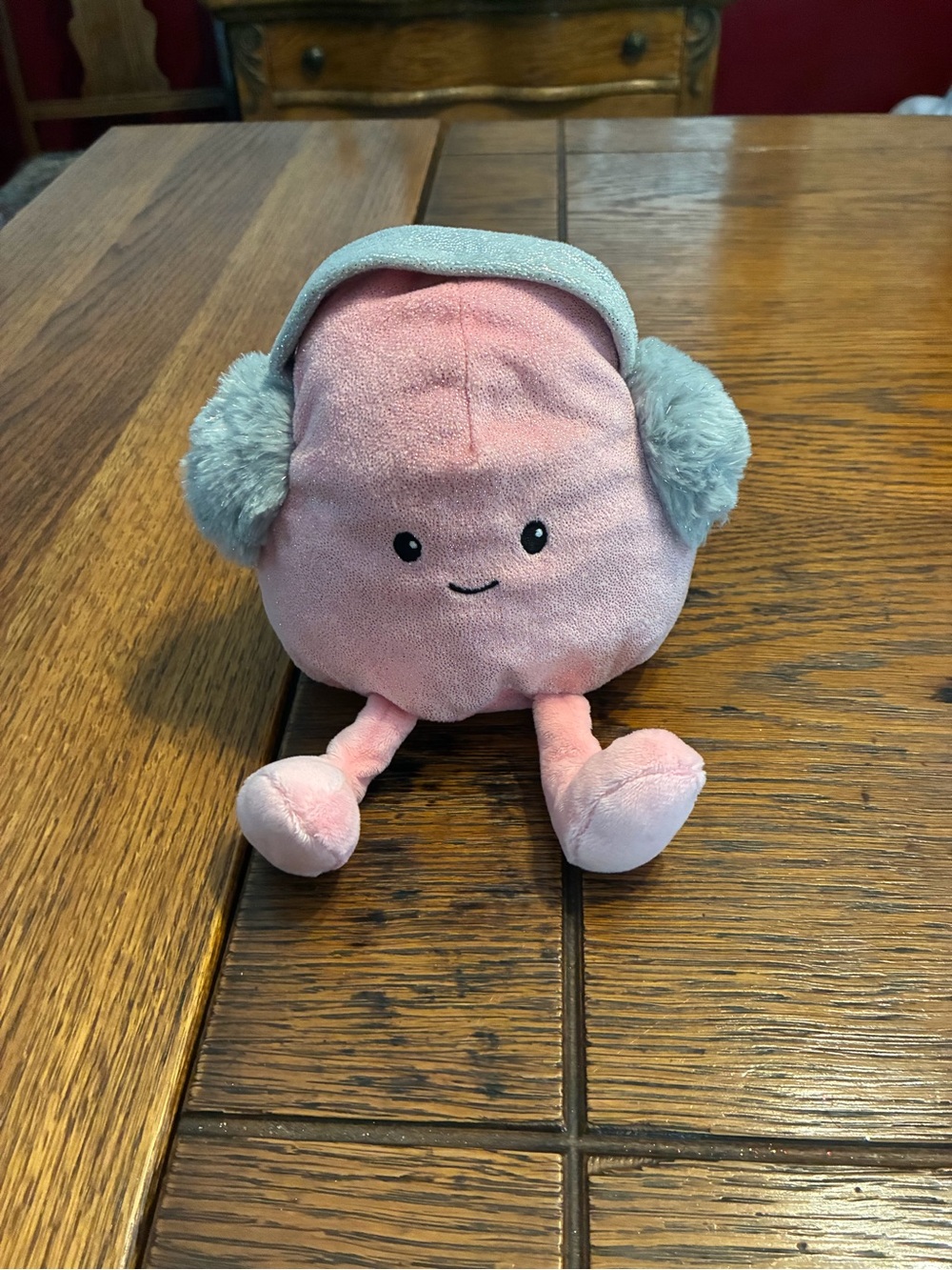 Pink Plush Earbud Character Stuffed Toy - Soft Kids Plush